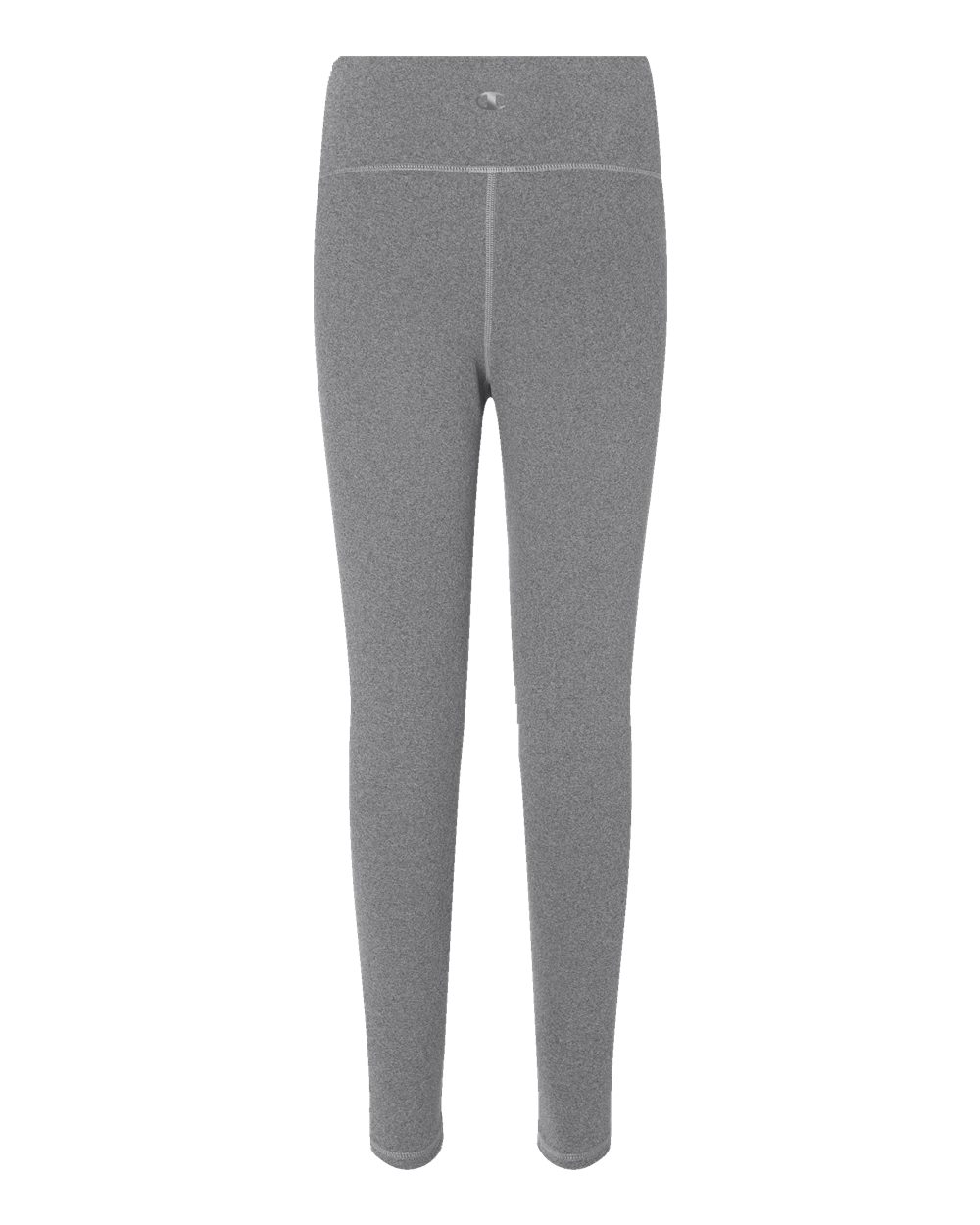 Rear View of Ebony Heather Women's Sport Soft Touch Leggings - CHP120