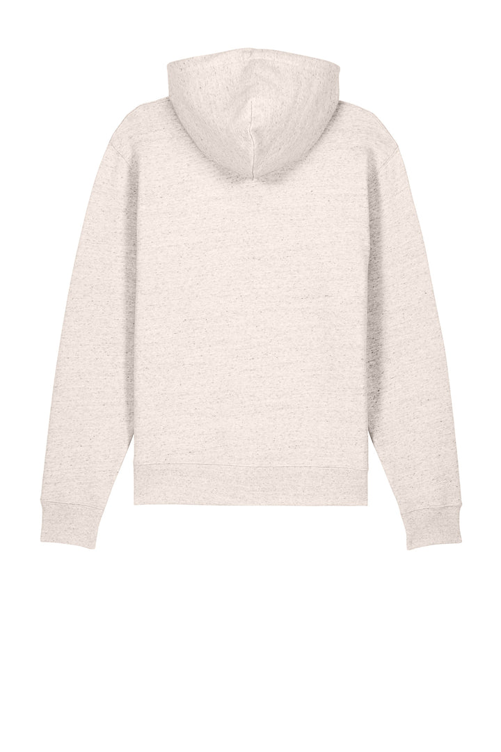 Rear View of EcoHeather Stanley/Stella Unisex Cruiser 2.0 Hooded Sweatshirt SXU003