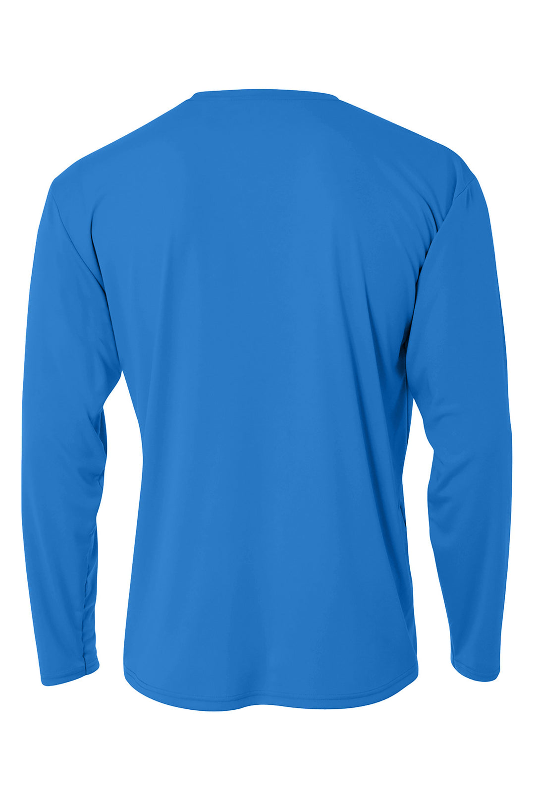 Rear View of ElecBlue A4 Cooling Performance Long Sleeve Tee A4N3165