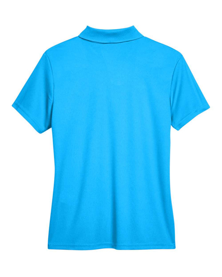 Rear View of Electric Blue Women's Origin Performance Piqué Polo - 78181
