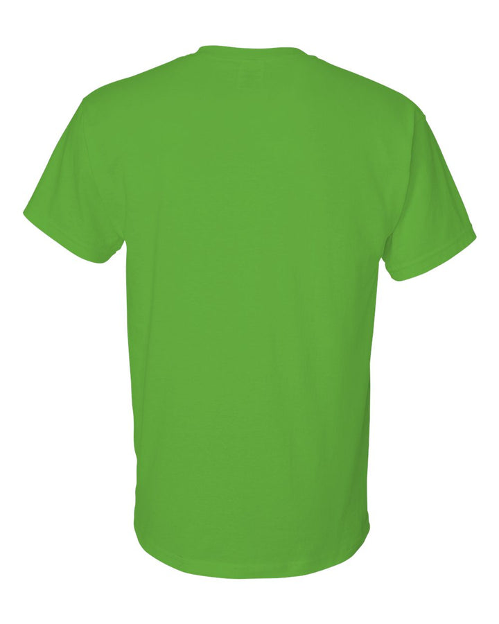 Rear View of Electric Green DryBlend® T-Shirt - 8000