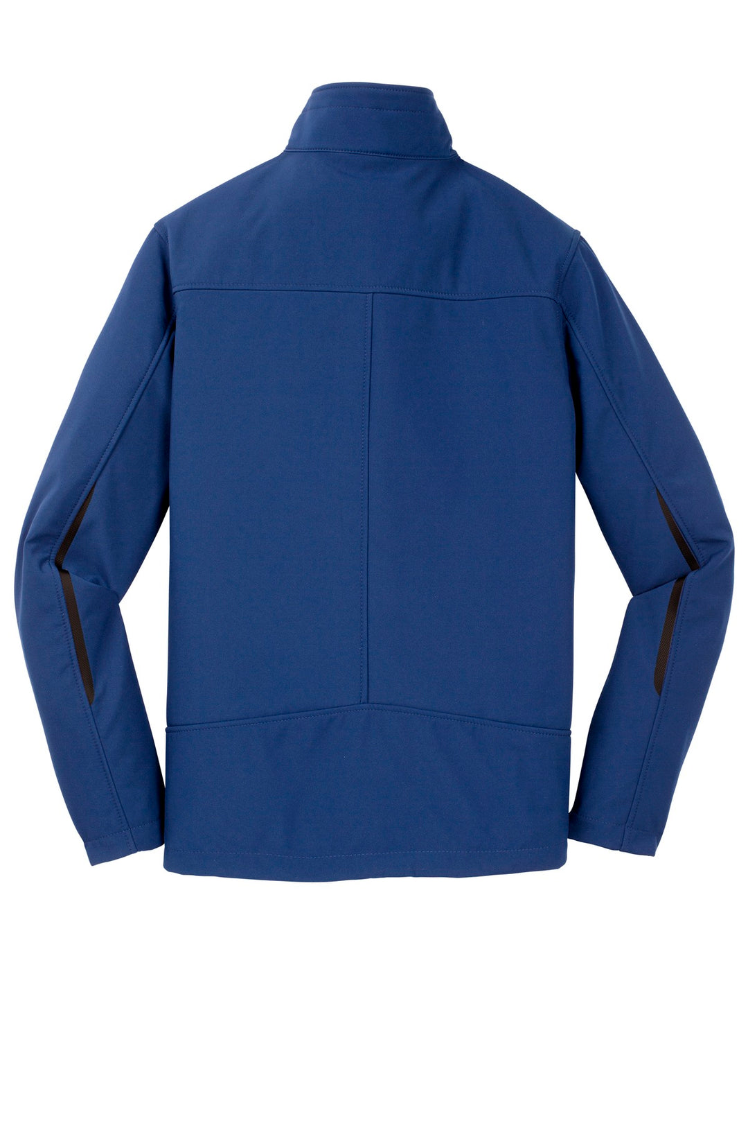 Rear View of Estate Blue Port Authority Welded Soft Shell Jacket. J324