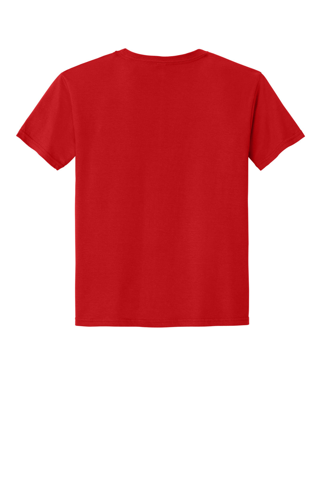 Rear View of FieryRed Jerzees Classics Youth Cotton T-Shirt 363Y