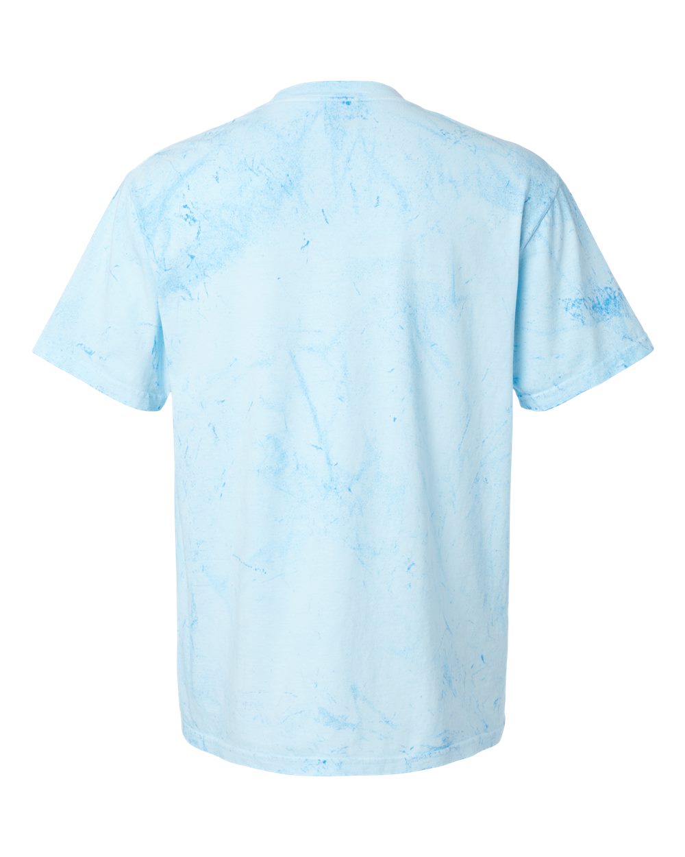 Rear View of Fiji Blue Colorblast™ Heavyweight T-Shirt - 1745