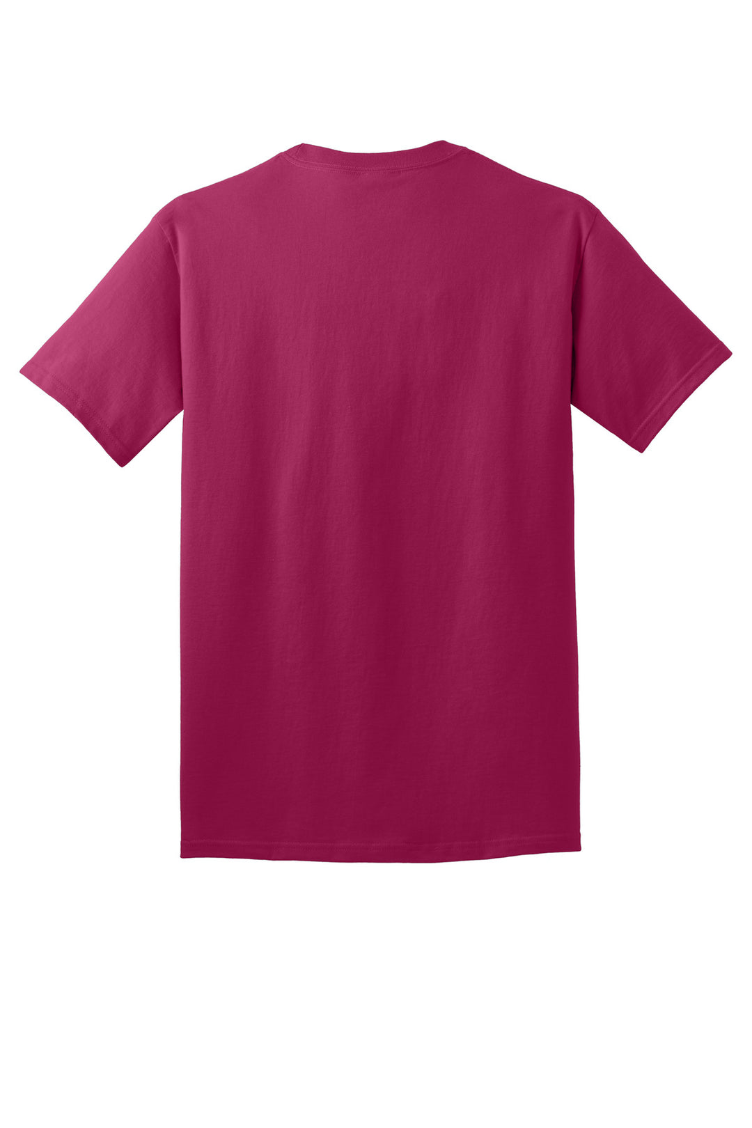 Rear View of FlushPink Port & Company - Core Cotton Tee. PC54