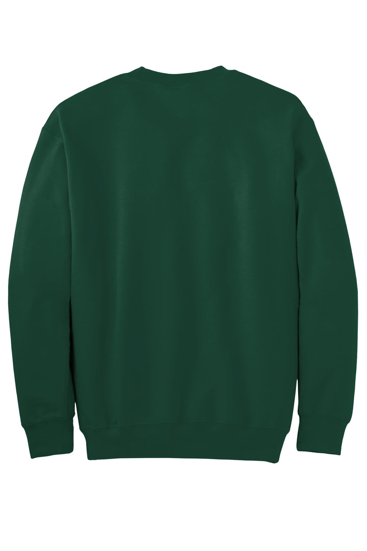 Rear View of Forest Gildan - DryBlend Crewneck Sweatshirt. 12000