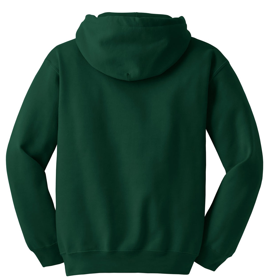 Rear View of Forest Gildan - DryBlend Pullover Hooded Sweatshirt. 12500