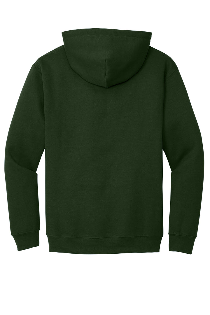 Rear View of Forest Gildan - Heavy Blend Hooded Sweatshirt. 18500