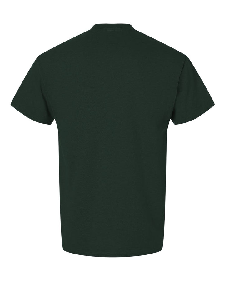 Rear View of Forest Green DryBlend® T-Shirt - 8000