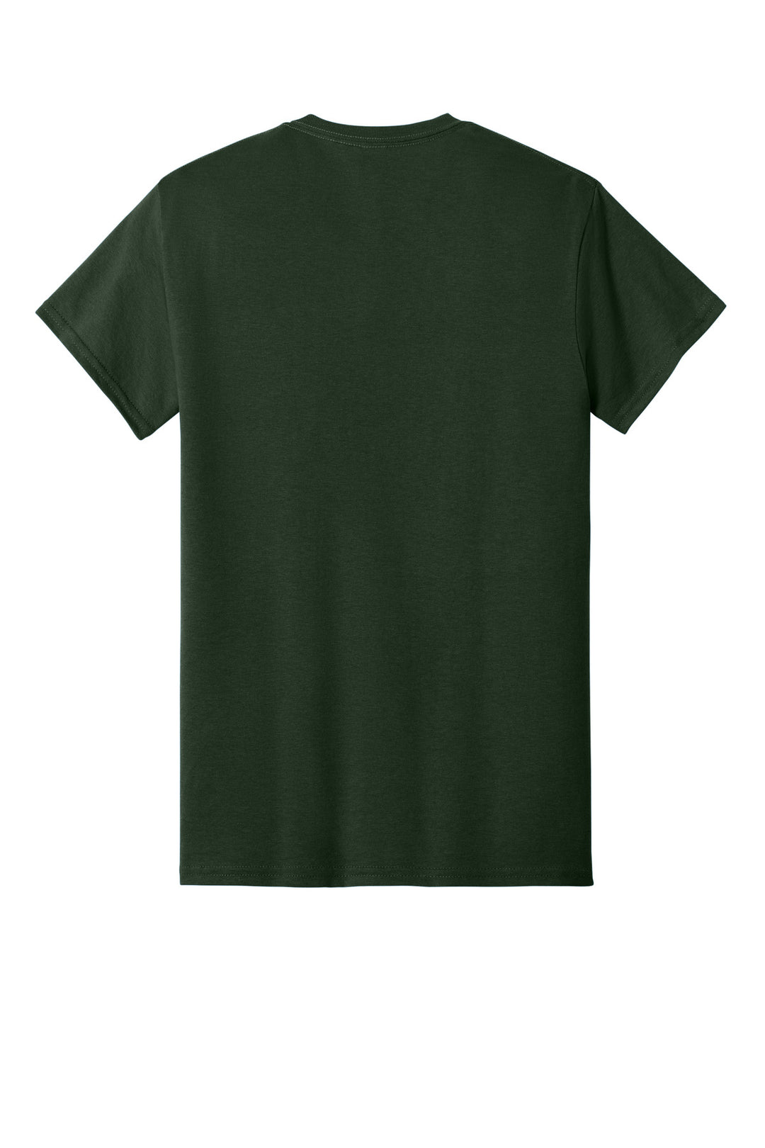 Rear View of Forest Green Gildan - DryBlend 50 Cotton/50 Poly Pocket T-Shirt. 8300