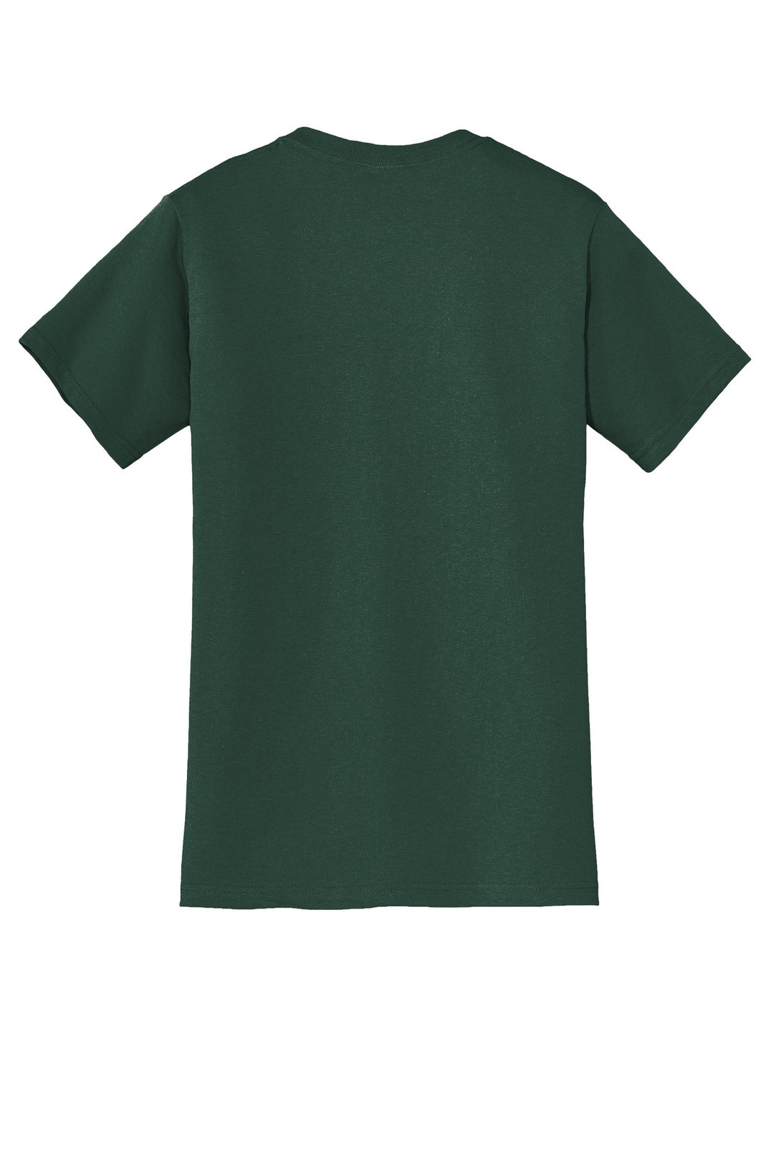 Rear View of Forest Green Jerzees - Dri-Power 50/50 Cotton/Poly Pocket T-Shirt. 29MP