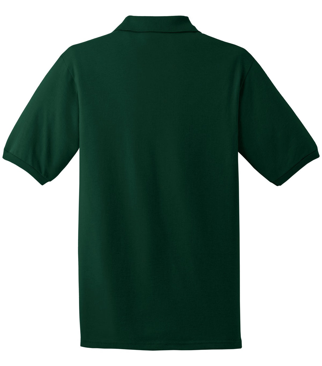Rear View of Forest Green Jerzees Dri-Power Sport Shirt. 437M