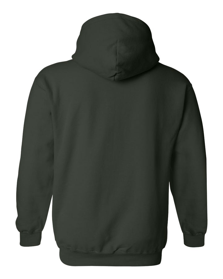 Rear View of Forest Heavy Blend™ Hooded Sweatshirt - 18500