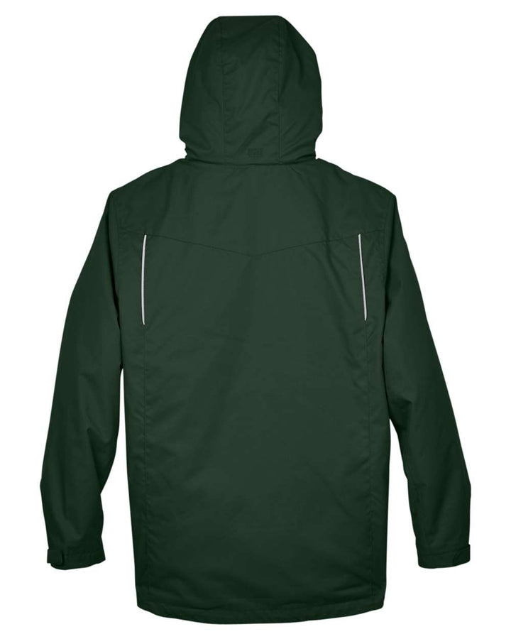 Rear View of Forest Men's Region 3-in-1 Jacket with Fleece Liner - 88205