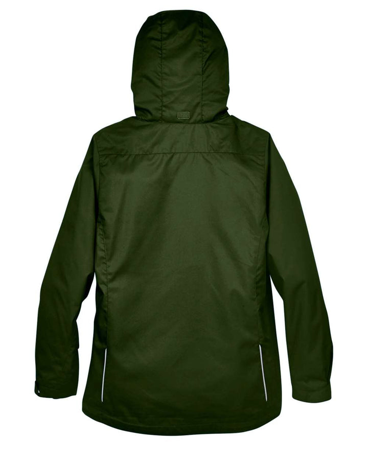 Rear View of Forest Women's 3-in-1 Jacket with Fleece Liner - 78205