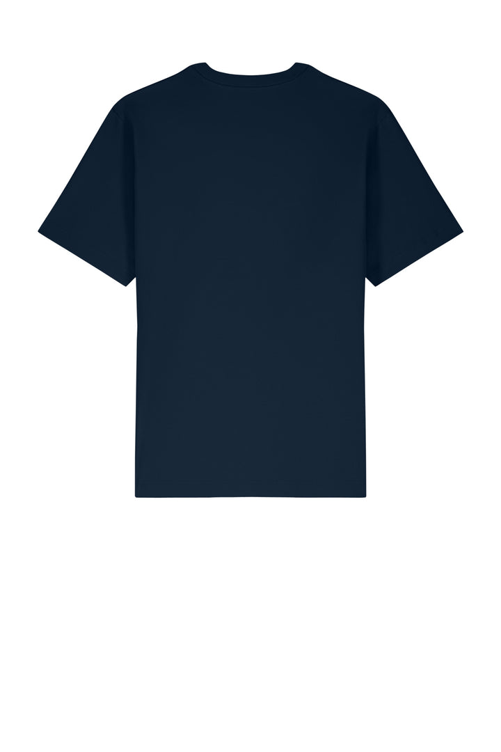 Rear View of FrenchNavy Stanley/Stella Unisex Freestyler Heavyweight Tee SXU018