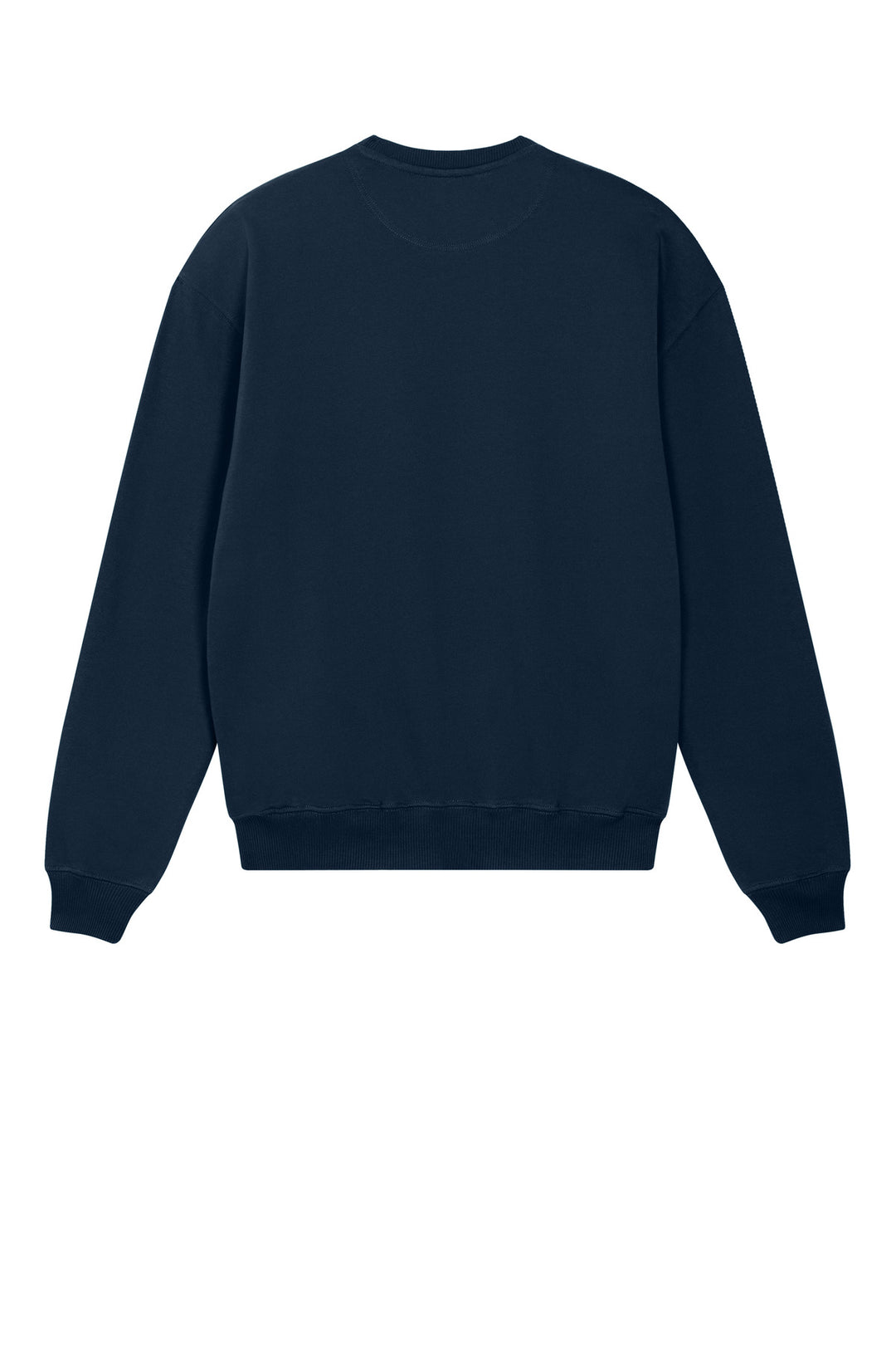 Rear View of FrenchNavy Stanley/Stella Unisex Ledger Dry Crewneck Sweatshirt SXU029