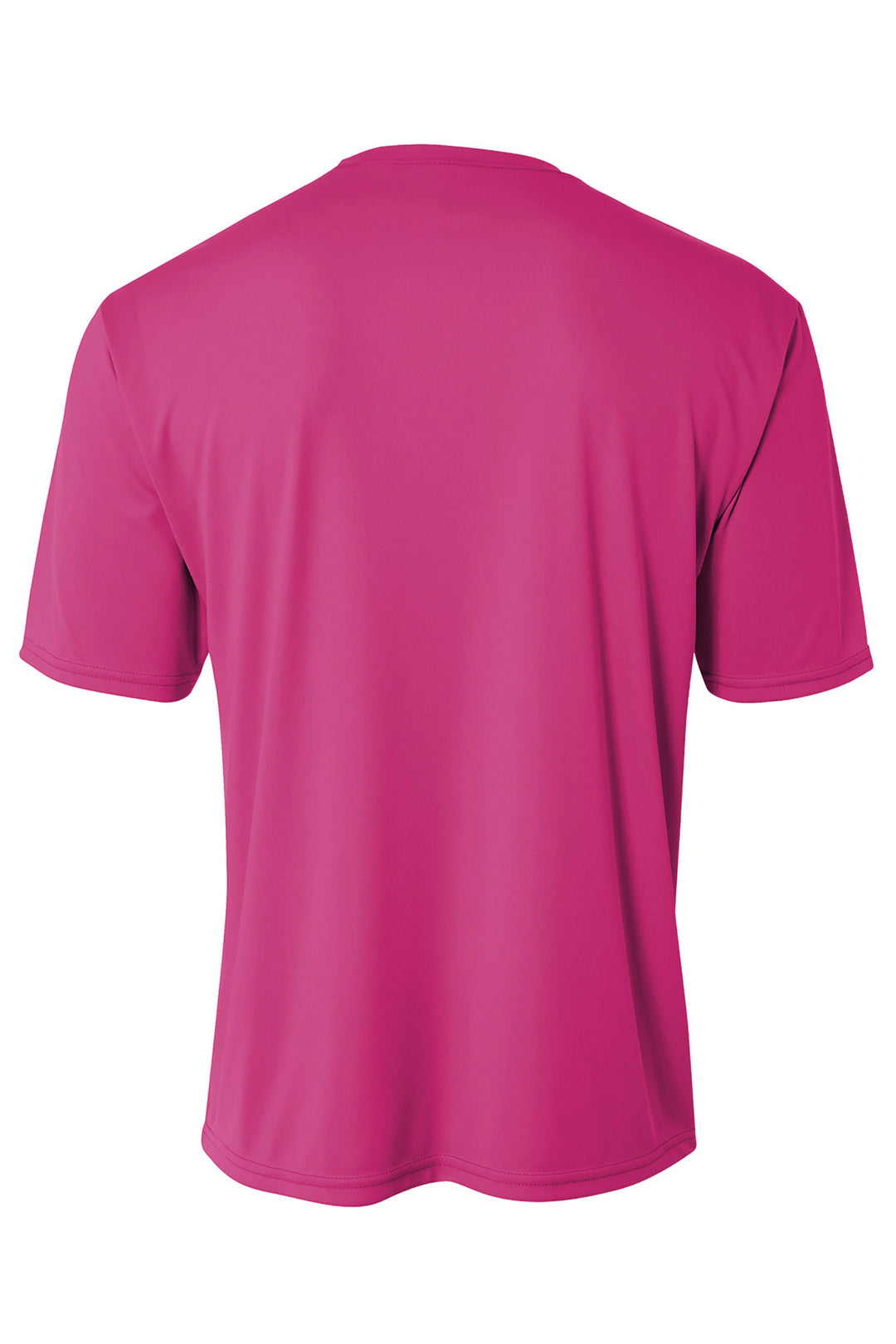 Rear View of Fuchsia A4 Cooling Performance Short Sleeve Tee A4N3142