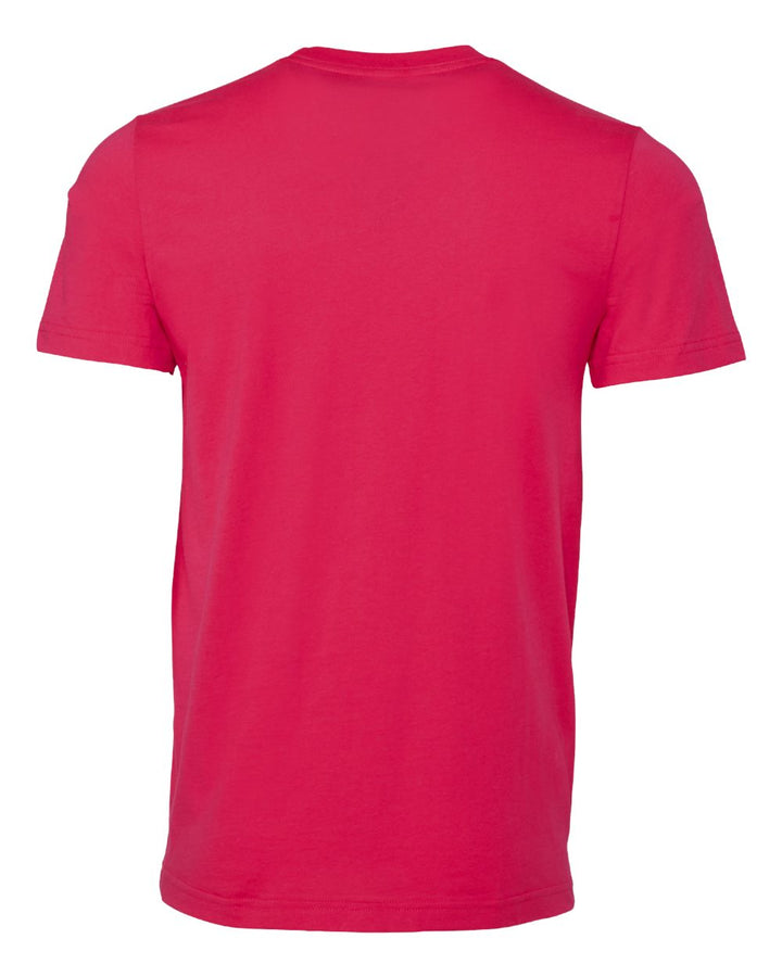 Rear View of Fuchsia Jersey Tee - 3001