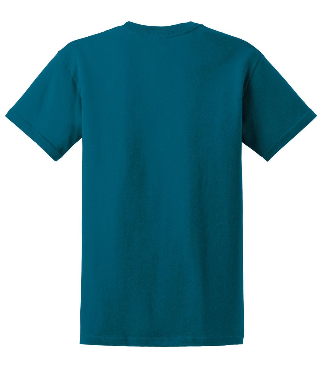 Rear View of Galapagos Blue Gildan - Ultra Cotton 100% US Cotton T-Shirt. 2000