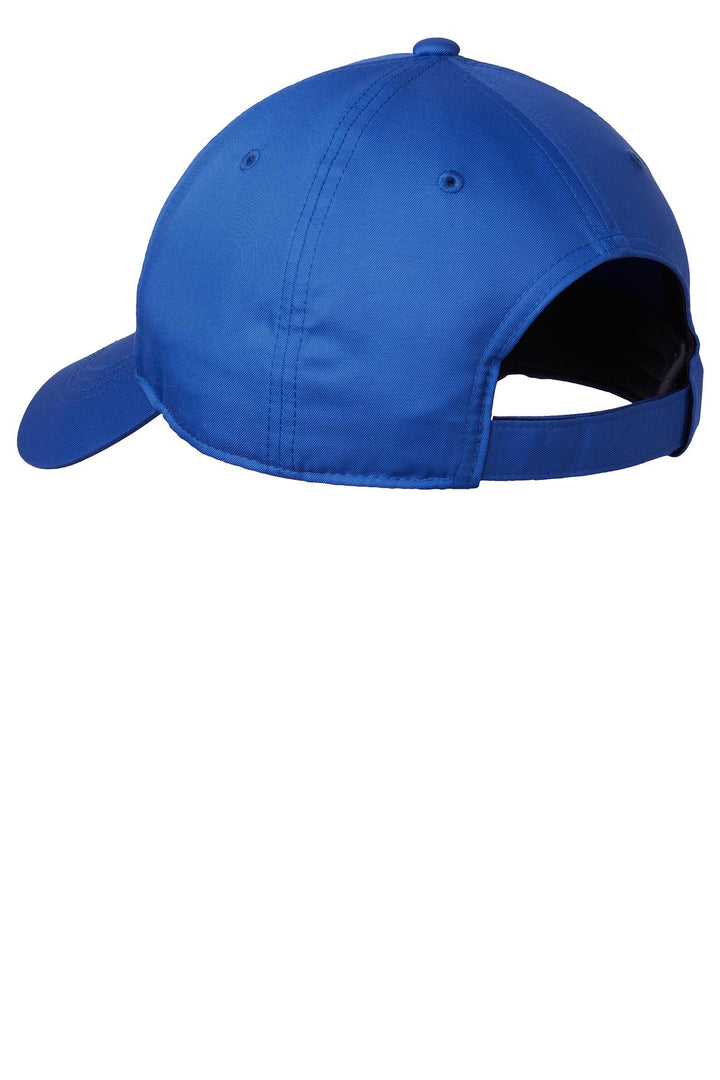 Rear View of Game Royal/Wht Nike Dri-FIT Swoosh Front Cap. 548533
