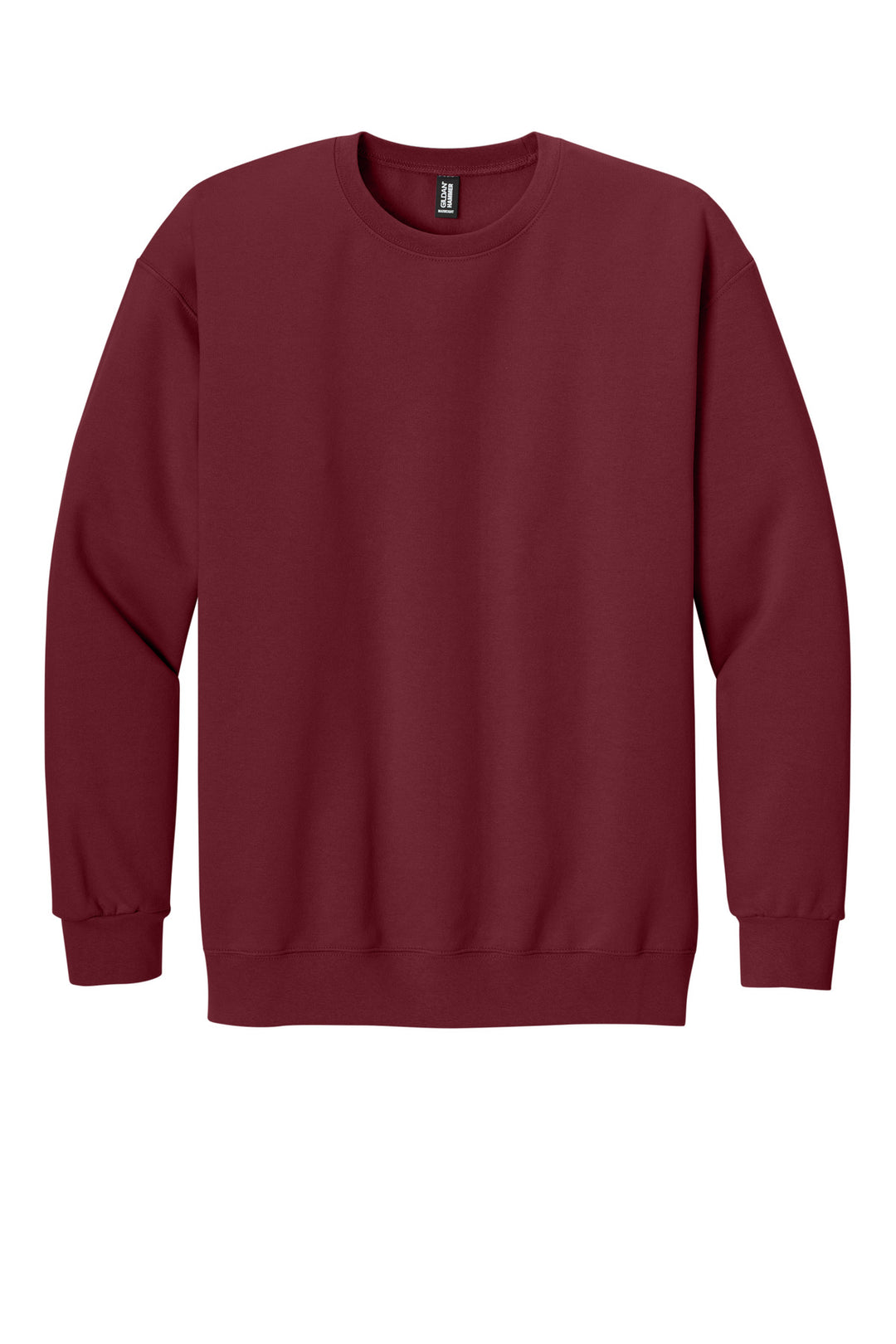 Rear View of Garnet Gildan Hammer Maxweight Crewneck Sweatshirt 19000