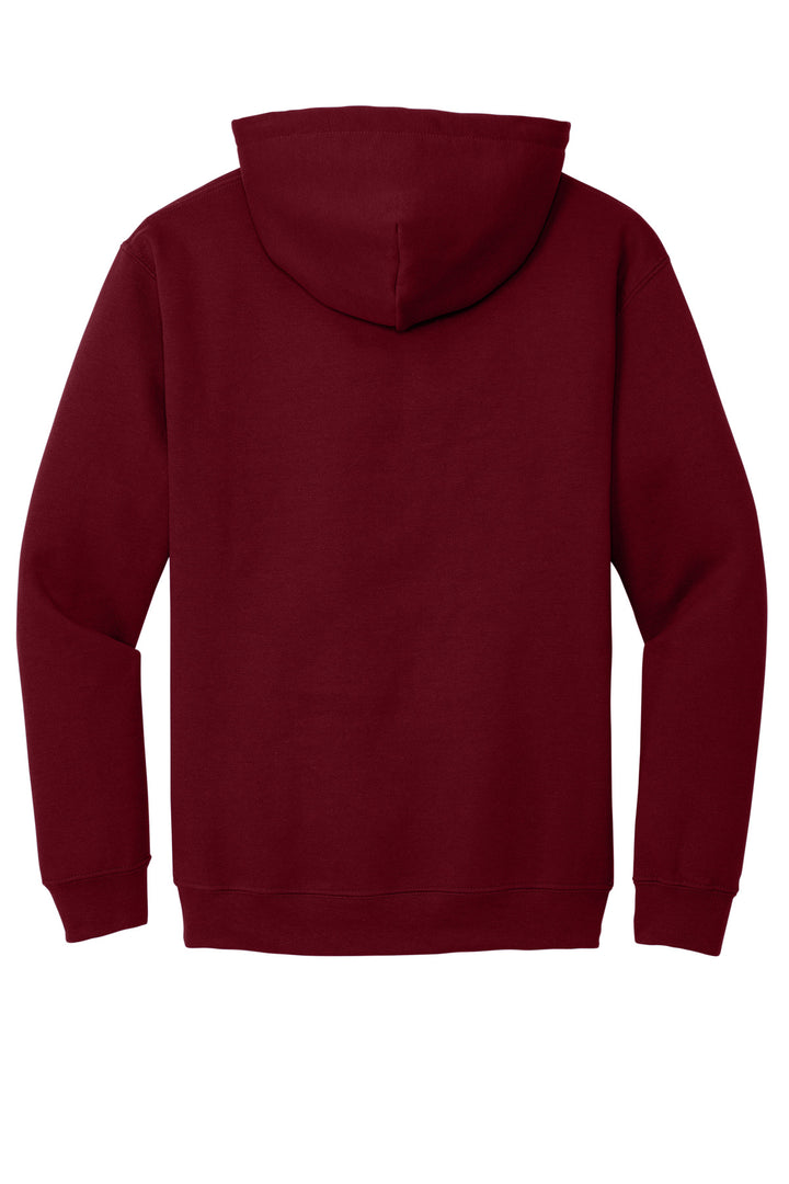 Rear View of Garnet Gildan - Heavy Blend Hooded Sweatshirt. 18500
