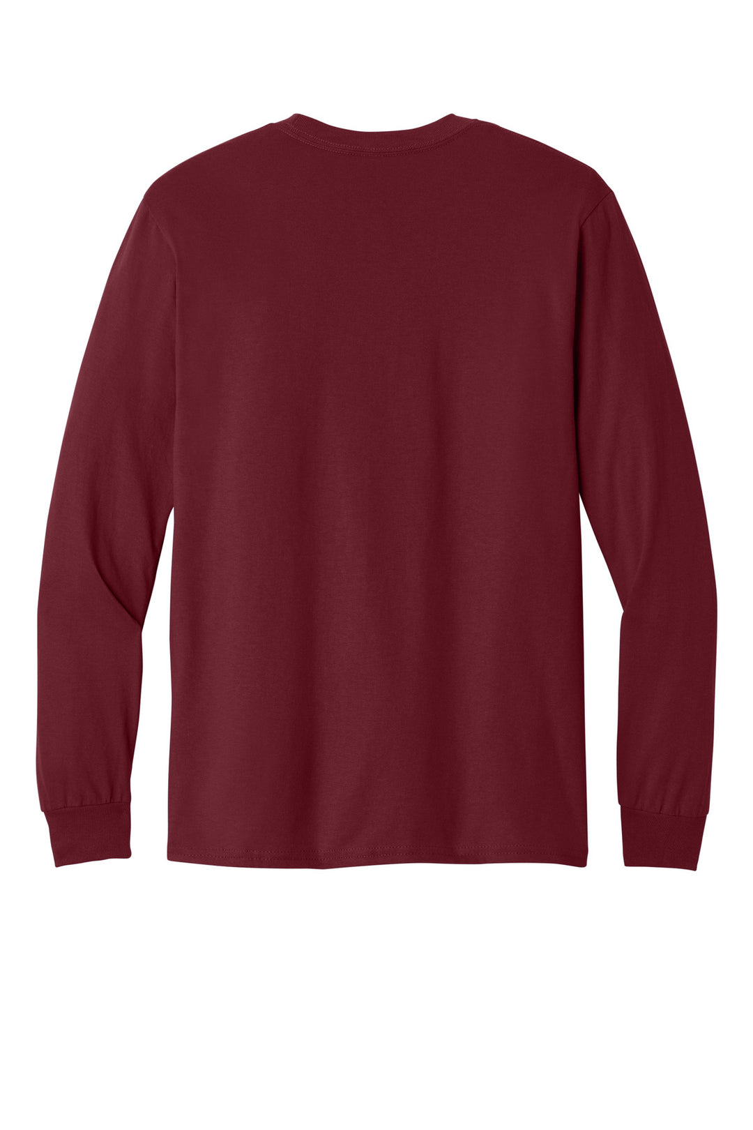 Rear View of Garnet Gildan - Heavy Cotton 100% Cotton Long Sleeve T-Shirt. 5400