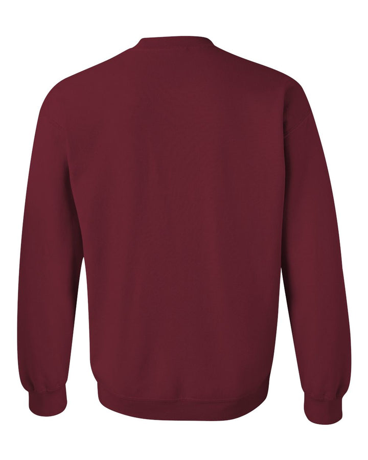 Rear View of Garnet Heavy Blend™ Crewneck Sweatshirt - 18000