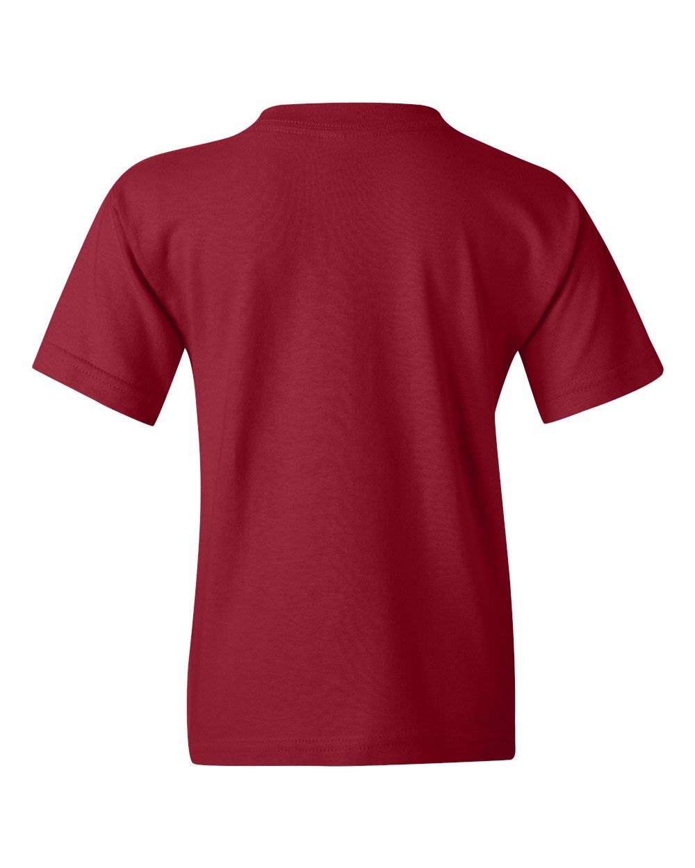 Rear View of Garnet Heavy Cotton™ Youth T-Shirt - 5000B