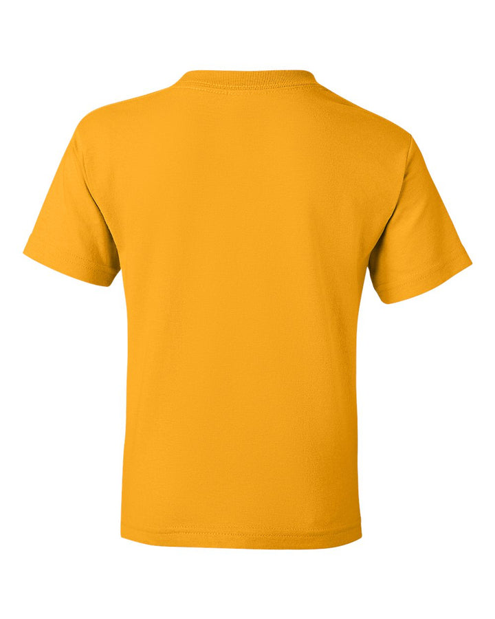 Rear View of Gold DryBlend® Youth T-Shirt - 8000B