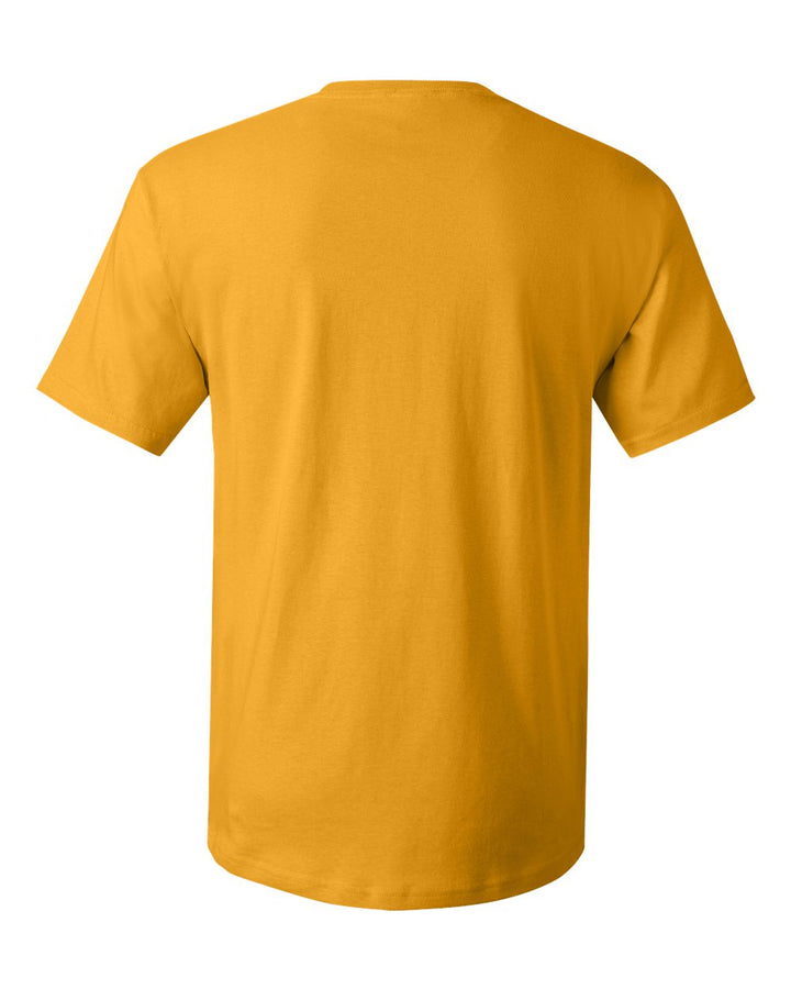 Rear View of Gold Essential-T T-Shirt - 5280