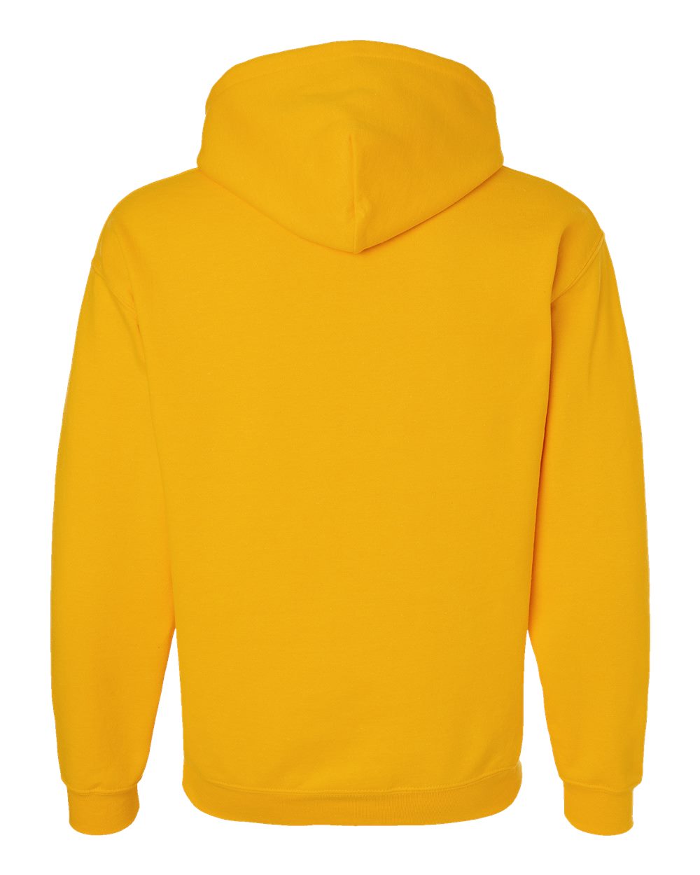 Rear View of Gold Heavy Blend™ Hooded Sweatshirt - 18500