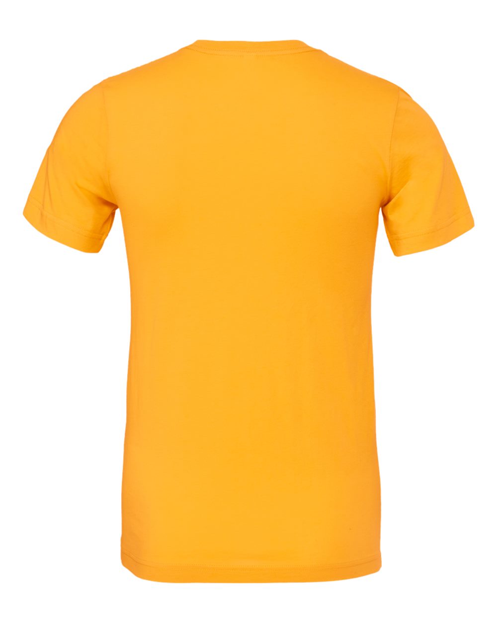Rear View of Gold Jersey Tee - 3001