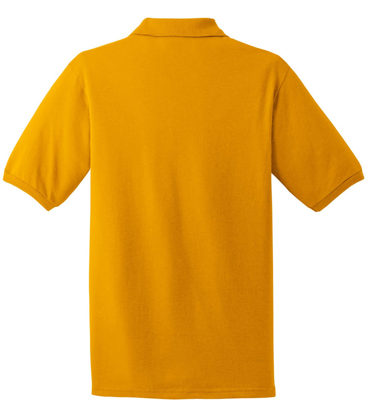 Rear View of GOLD Jerzees Dri-Power Sport Shirt. 437M