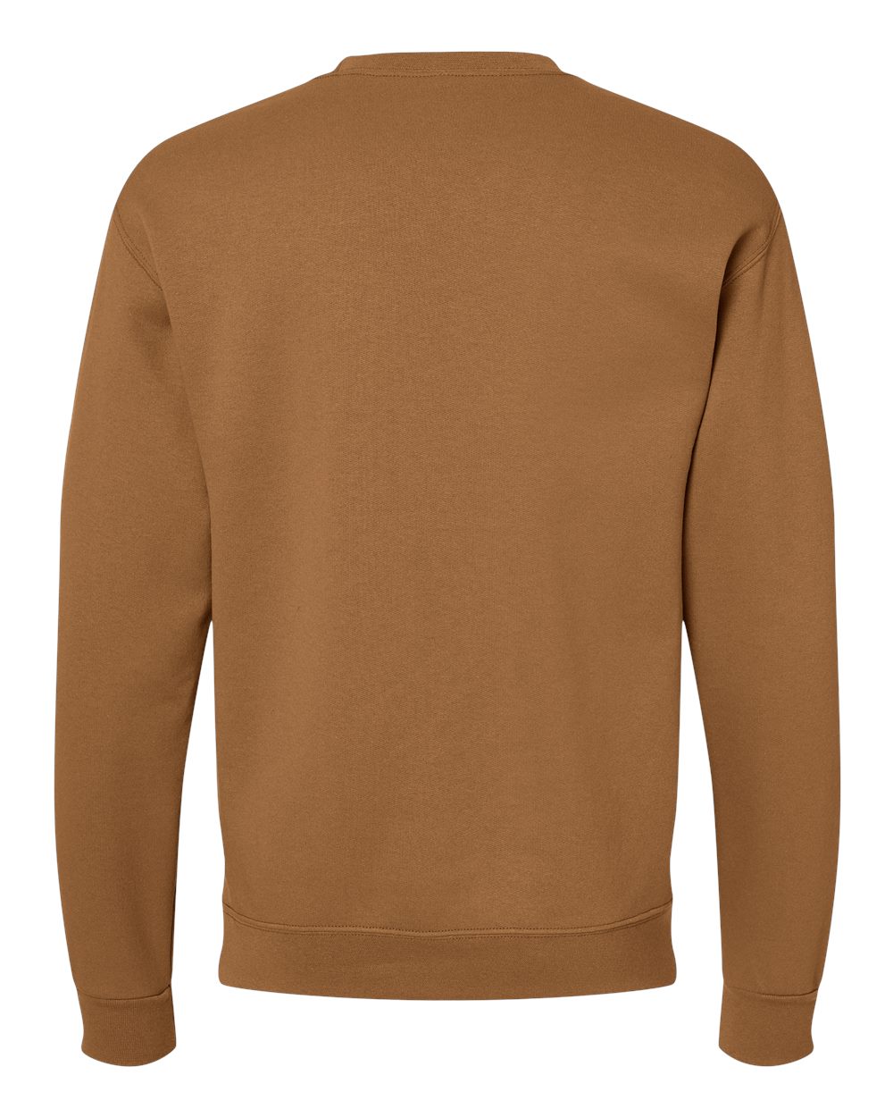 Rear View of Golden Pecan NuBlend® Crewneck Sweatshirt - 562MR