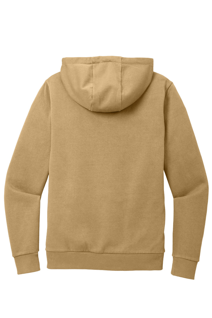 Rear View of GoldnSpice District Wash Fleece Hoodie DT2200