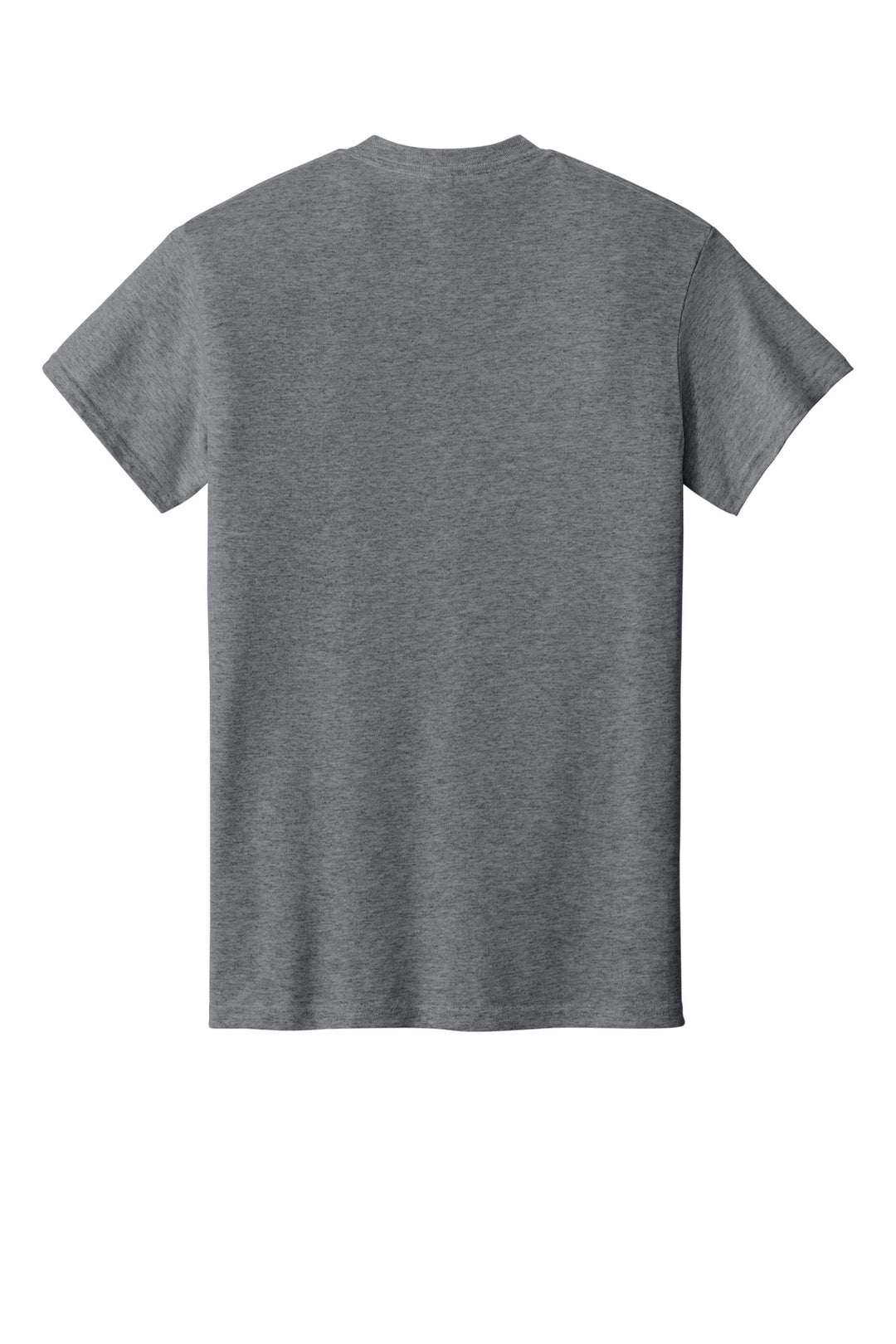 Rear View of GphHeather Gildan - DryBlend 50 Cotton/50 Poly Pocket T-Shirt. 8300