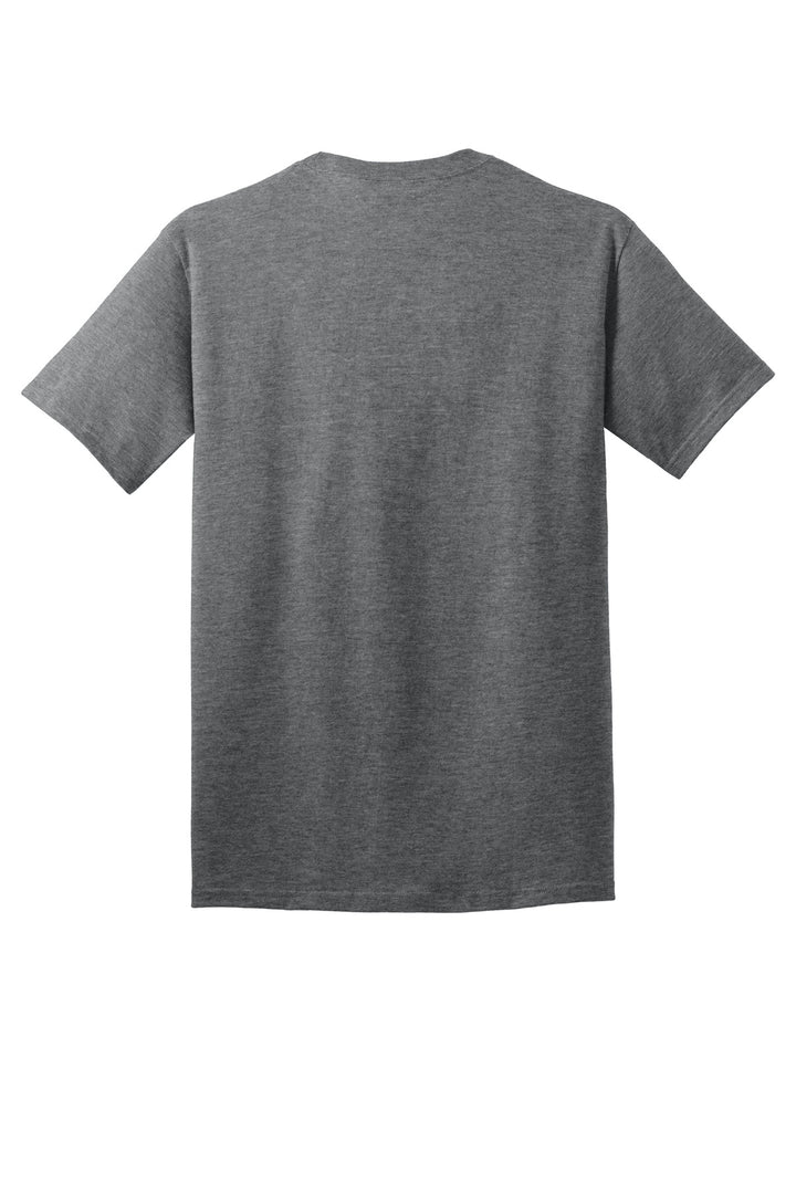 Rear View of GphHeather Port & Company - Core Cotton Tee. PC54