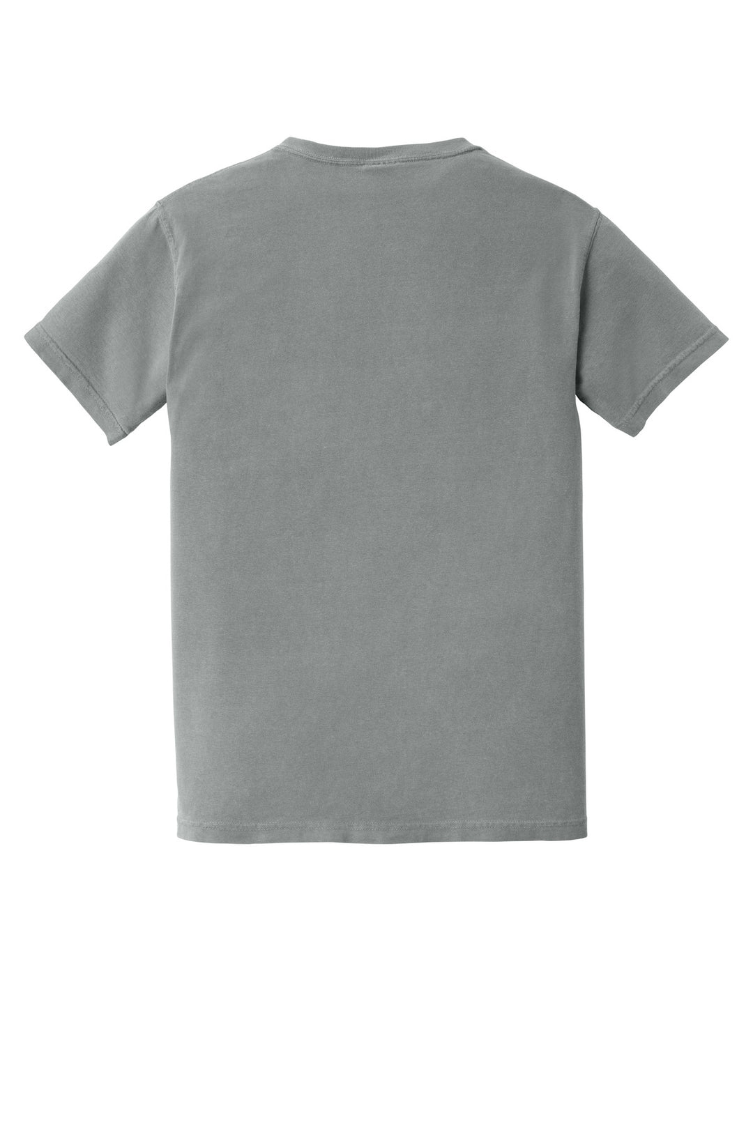 Rear View of Granite COMFORT COLORS Heavyweight Ring Spun Pocket Tee. 6030