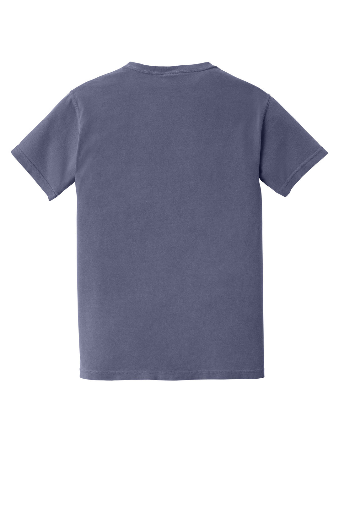 Rear View of Grape COMFORT COLORS Heavyweight Ring Spun Pocket Tee. 6030