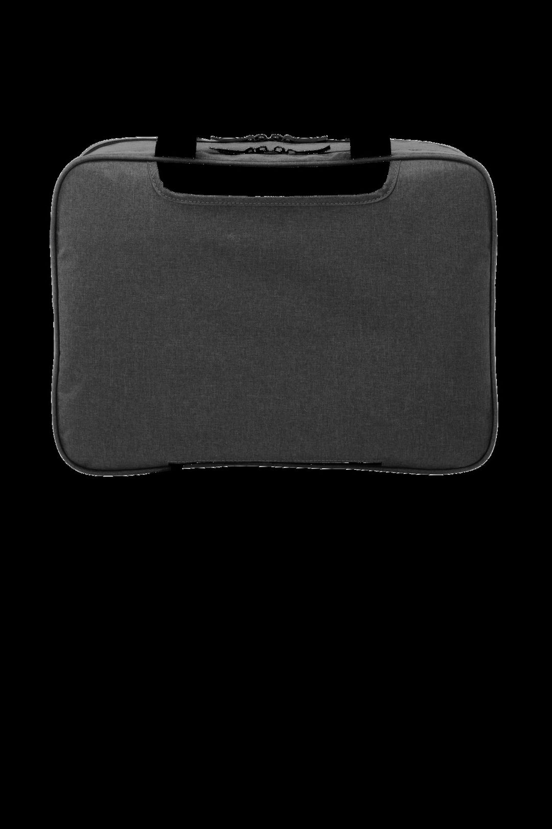 Rear View of Graph Hthr/Blk Port Authority Exec Briefcase. BG323