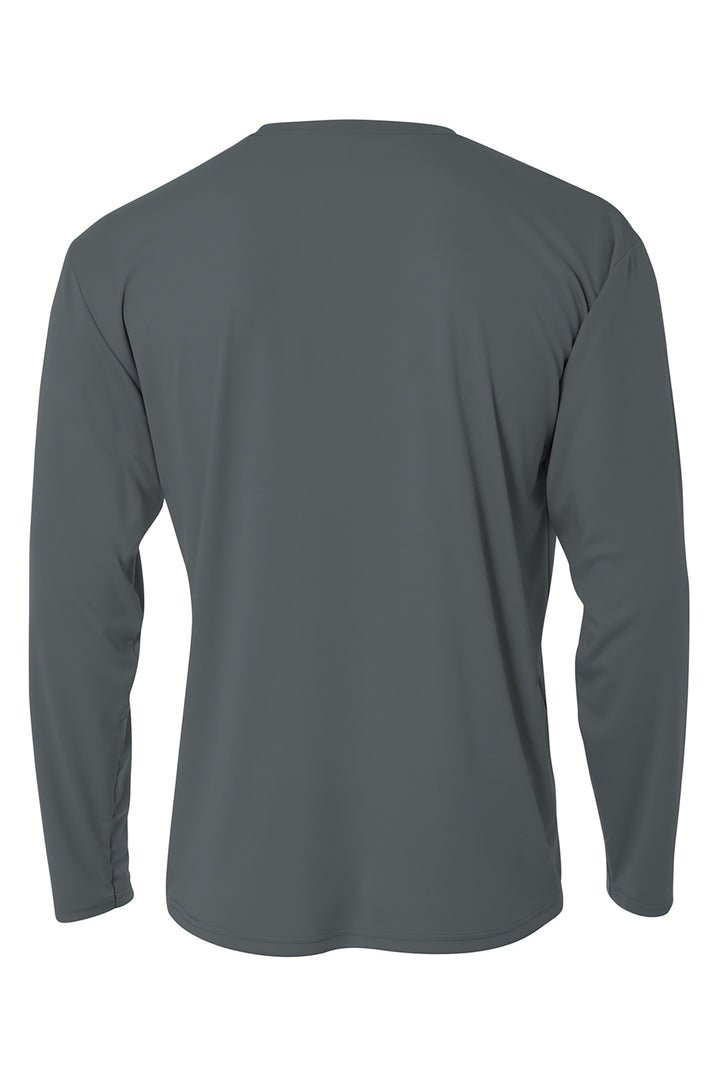 Rear View of Graphite A4 Cooling Performance Long Sleeve Tee A4N3165