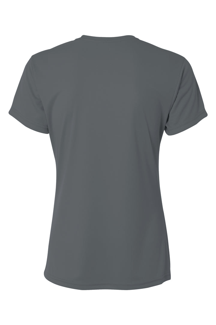 Rear View of Graphite A4 Women's Cooling Performance Short Sleeve Tee A4NW3201