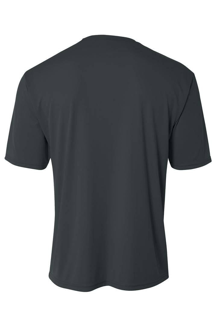 Rear View of Graphite A4 Youth Cooling Performance Short Sleeve Tee A4NB3142