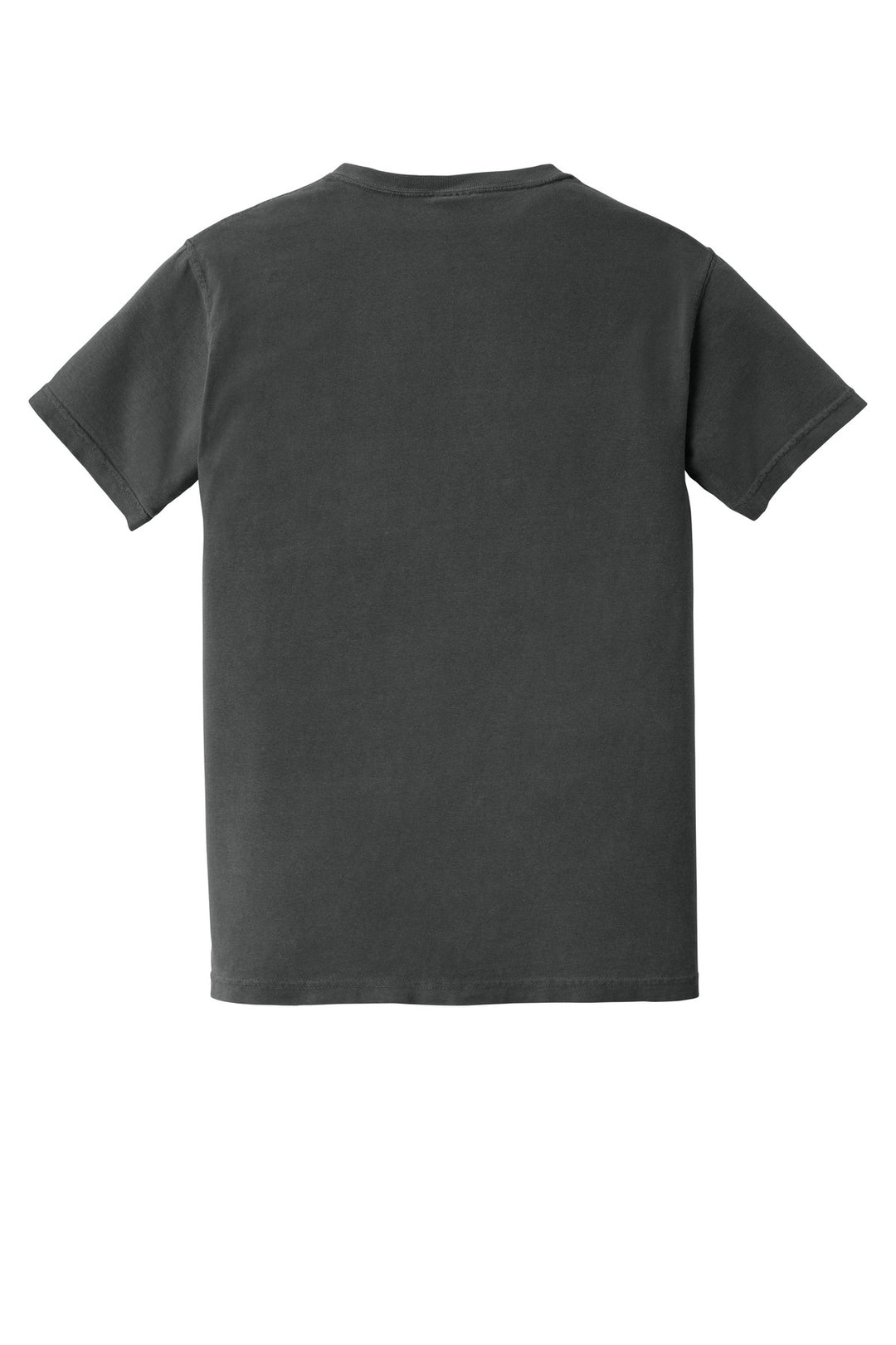 Rear View of Graphite COMFORT COLORS Heavyweight Ring Spun Pocket Tee. 6030