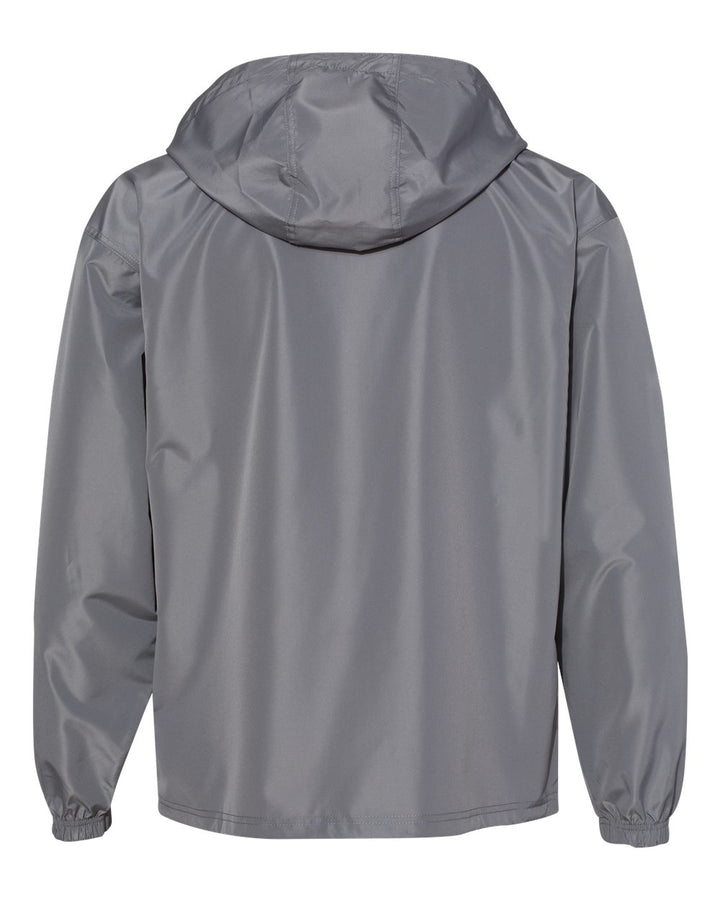 Rear View of Graphite Packable Anorak Jacket - CO200