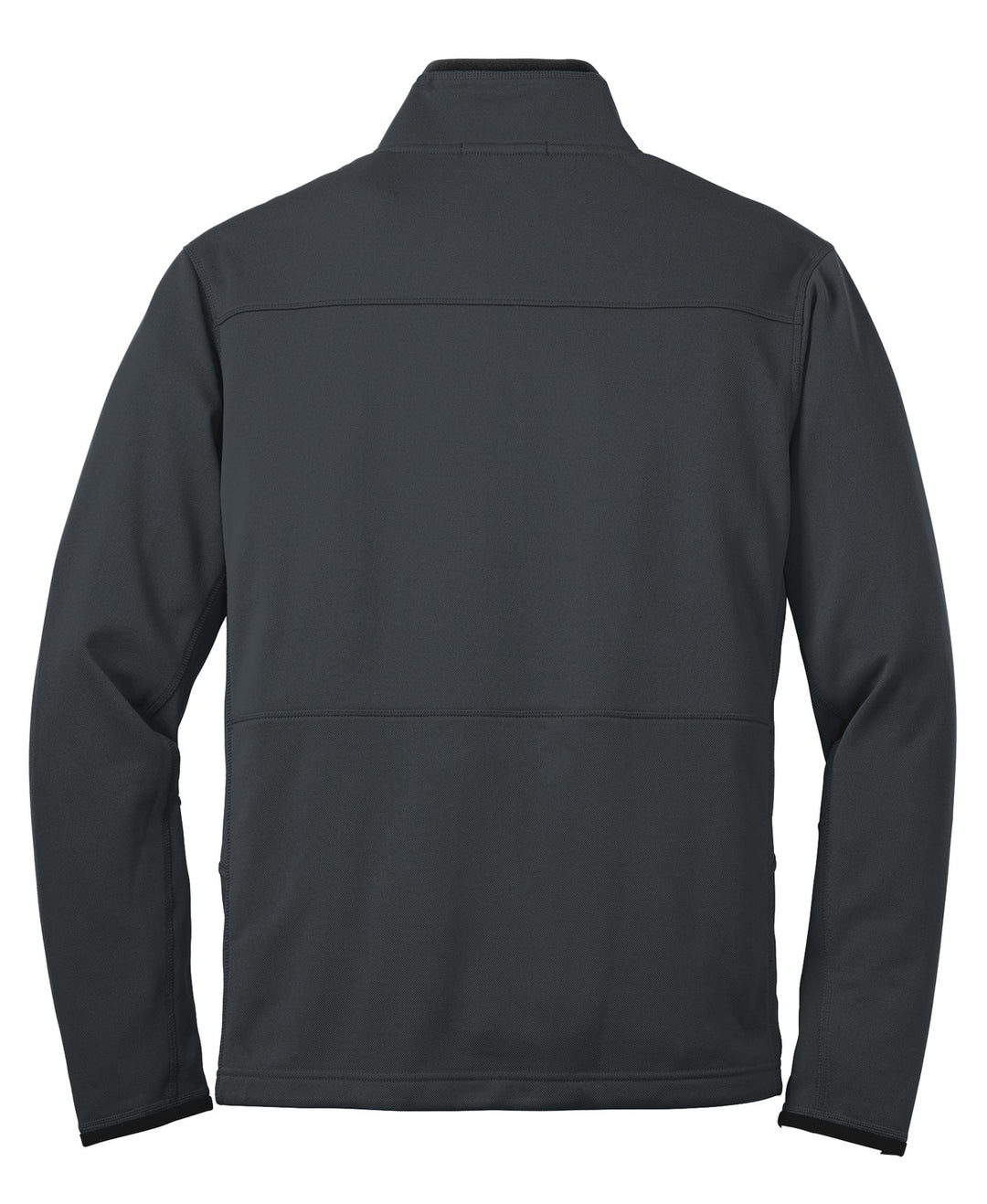 Rear View of Graphite Port Authority Pique Fleece Jacket. F222