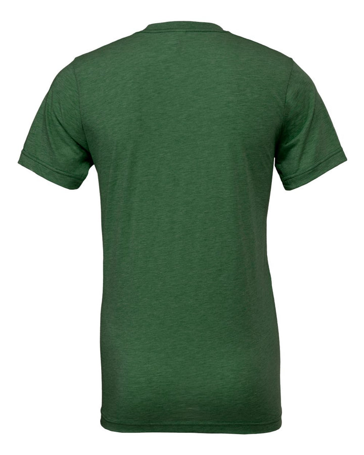Rear View of Grass Green Triblend Triblend Tee - 3413