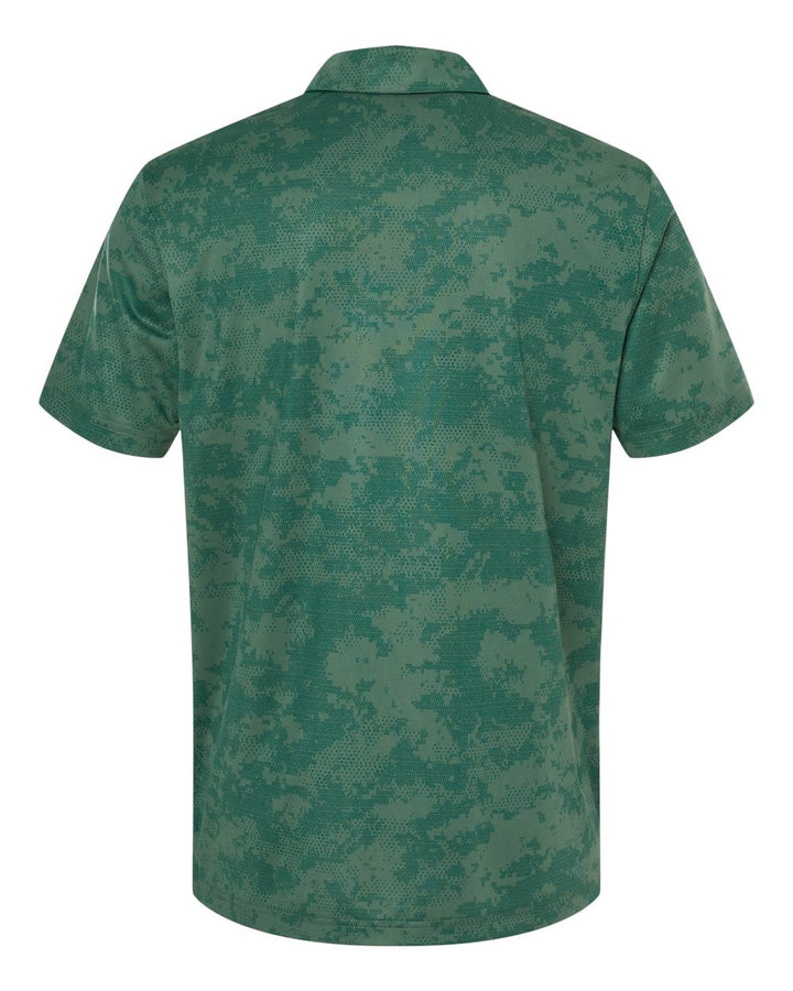 Rear View of Green Oxide Camo Polo - A550
